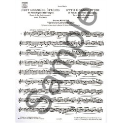 Giacomo Miluccio: 8 Grandes Etudes de Technique m&eacute;lodique (Clarinet solo)