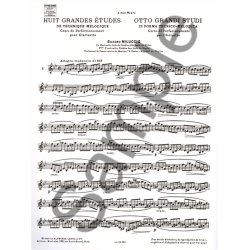 Giacomo Miluccio: 8 Grandes Etudes de Technique m&eacute;lodique (Clarinet solo)