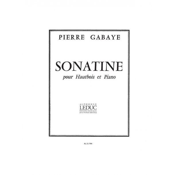 Pierre Gabaye: Sonatine (Oboe & Piano)