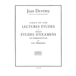 Jean Dev&eacute;my: 21 Lectures-Etudes & 9 Etudes d'Examens (Horn solo)