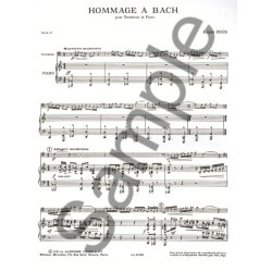 Eug&egrave;ne Bozza: Hommage &agrave; Bach (Trombone/Piano)
