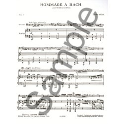 Eug&egrave;ne Bozza: Hommage &agrave; Bach (Trombone/Piano)