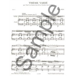 Eug&egrave;ne Bozza: Th&egrave;me Vari&eacute; (Bass Trombone and Piano)