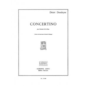 Désiré Dondeyne: Concertino (Clarinet & Piano)