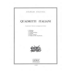 Charles Chaynes: Quadretti italiani No.1: Belvédère (Violin & Piano)