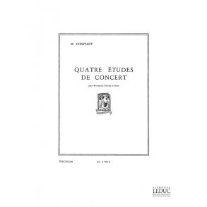 Marius Constant: 4 Etudes de Concert (Percussion & other instrument(s))