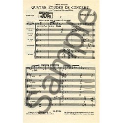 Marius Constant: 4 Etudes de Concert (Percussion & other instrument(s))