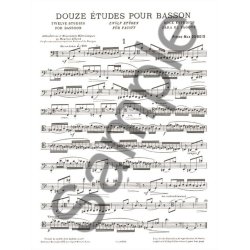 Pierre Max Dubois: 12 Etudes (Bassoon solo)