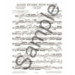 Pierre Max Dubois: 12 Etudes (Bassoon solo)