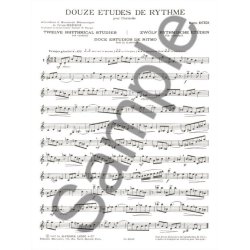 Marcel Bitsch: 12 Etudes de Rythme (Clarinet solo)