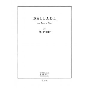 Marcel Poot: Ballade (Bassoon & Piano)