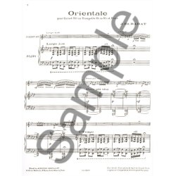 Jacques Ed. Barat: Orientales (Trumpet & Piano)