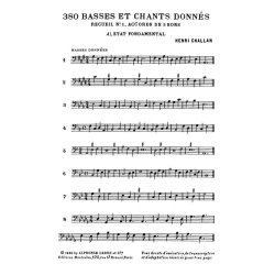 Challan H: 380 basses et chants donnes vol.01:accord des 3 sons 1a textes