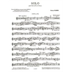 St&eacute;phane-Raoul Pugno: Solo (Horn & Piano)
