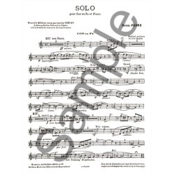 St&eacute;phane-Raoul Pugno: Solo (Horn & Piano)