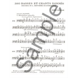 Henri Challan: 380 Basses Et Chants Donn&eacute;s - Volume 3A (Septi&egrave;mes De Dominante)