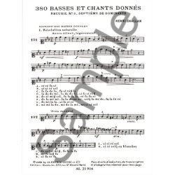 Henri Challan: 380 Basses et chants donn&eacute;s - Volume 3, Septi&egrave;mes de Dominante - 3b