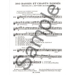 Henri Challan: 380 Basses et chants donn&eacute;s - Volume 3, Septi&egrave;mes de Dominante - 3b