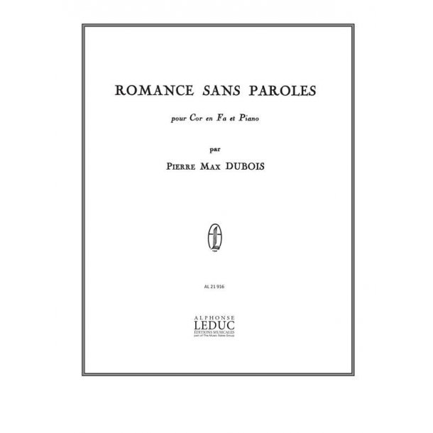Pierre Max Dubois: Romance sans Paroles (Horn & Piano)