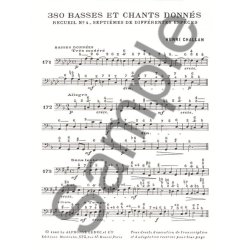 Henri Challan: 380 Basses Et Chants Donn&eacute;s - Volume 4A (Septi&egrave;mes De Diff&eacute;rentes Esp&egrave;ces)