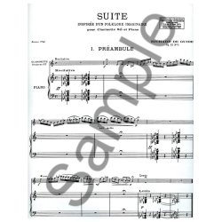 Richard de Guide: Suite inspir&eacute;e d'un Folklore imaginaire Op.32, No.1 (Clarinet & Piano)