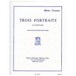 Marius Constant: 3 Portraits (Cello & Piano)