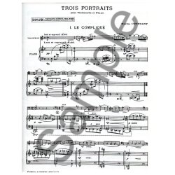 Marius Constant: 3 Portraits (Cello & Piano)