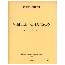 Robert Cl&eacute;risse: Vieille Chanson (Clarinet & Piano)
