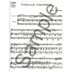 Robert Cl&eacute;risse: Vieille Chanson (Clarinet & Piano)