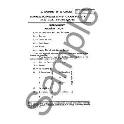 Donne Reponses Elementaire Teaching Material Book