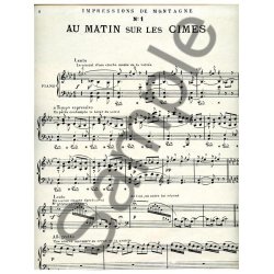 Marie-C&eacute;cile Galos: Au Matin sur les C&icirc;mes (Piano solo)