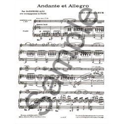 Andr&eacute; Chailleux: Andante Et Allegro (Alto Saxophone And Piano)