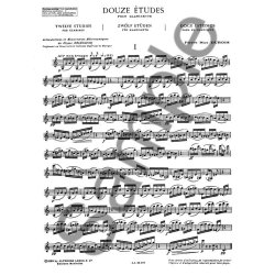 Pierre Max Dubois: 12 Etudes (Clarinet solo)
