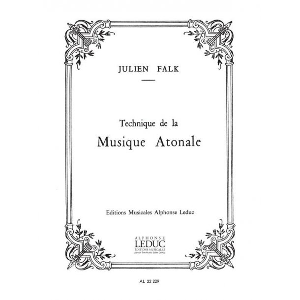 Falk Technique De La Musique Atonale Book