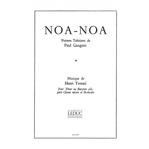 Henri Tomasi: Noa-Noa (Choral-Mixed a cappella)