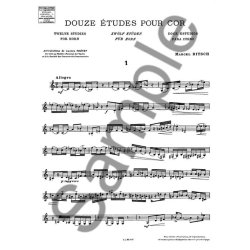 Marcel Bitsch: 12 Etudes (Horn solo)