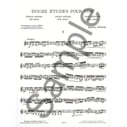 Marcel Bitsch: 12 Etudes (Horn solo)