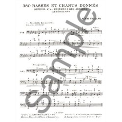 Challan 380 Basses Et Chants Donnes Vol 6 Ens Accords Alterations 6a