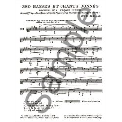Henri Challan: 380 Figured Bass Exercises (9b)