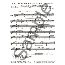 Henri Challan: 380 Figured Bass Exercises (9b)