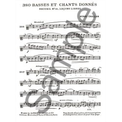Challan 380 Basses Et Chants Donnes Vol 10 Chants Sur Notes 10a Voice