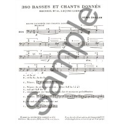 Challan 380 Basses Et Chants Donnes Vol 10 Chants Sur Notes 10b Voice