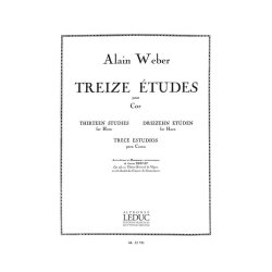 Alain Weber: 13 Etudes (Horn solo)