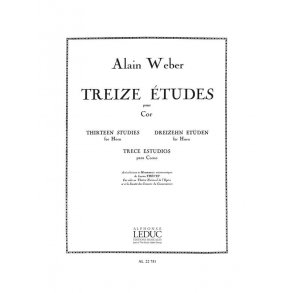 Alain Weber: 13 Etudes (Horn solo)