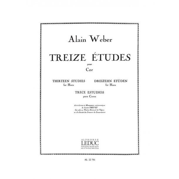 Alain Weber: 13 Etudes (Horn solo)