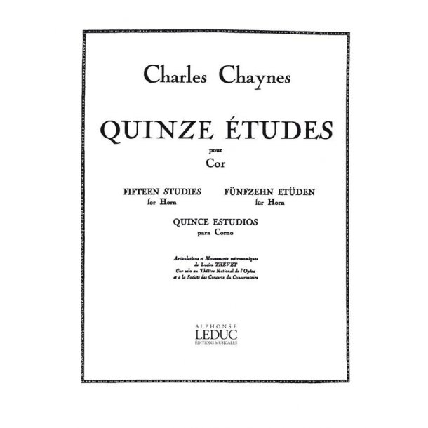 Charles Chaynes: 15 Etudes (Horn solo)