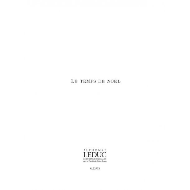 Pierrick Houdy: Le Temps de No&euml;l (Choral-Mixed a cappella)
