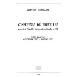 Olivier Messiaen: Conf&eacute;rence de Bruxelles (Book)