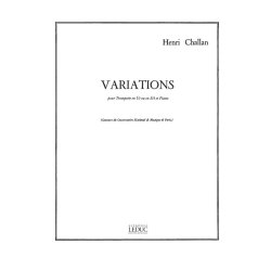 Henri Challan: Variations (Trumpet & Piano)