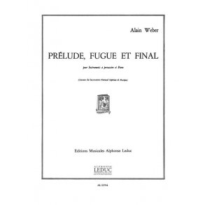 Alain Weber: Prélude, Fugue et Finale (Percussion(s) & Piano)